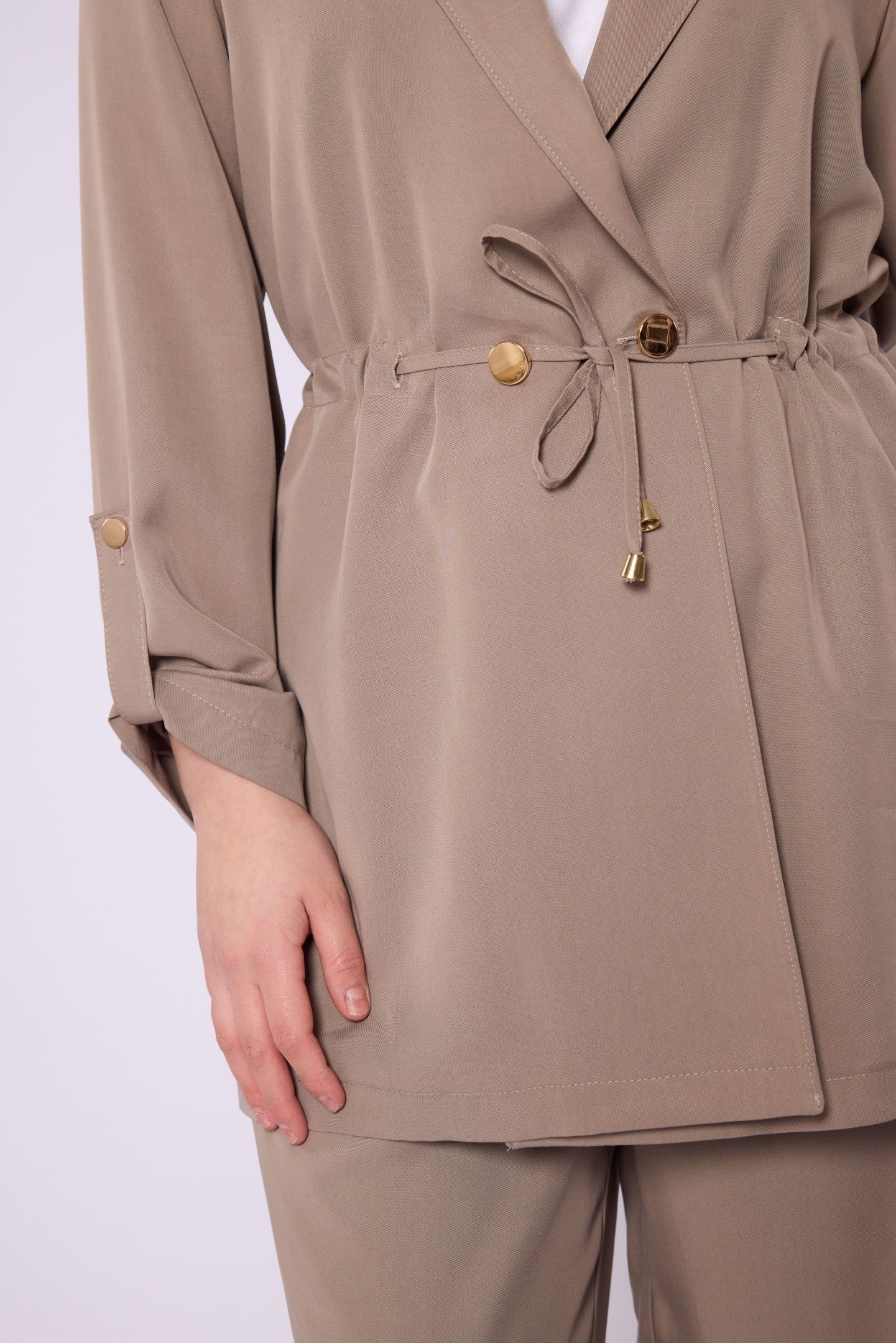 Wide V Neck Long Pants Two Piece Set