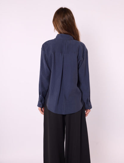 Tencel Shirt with Bow Detail