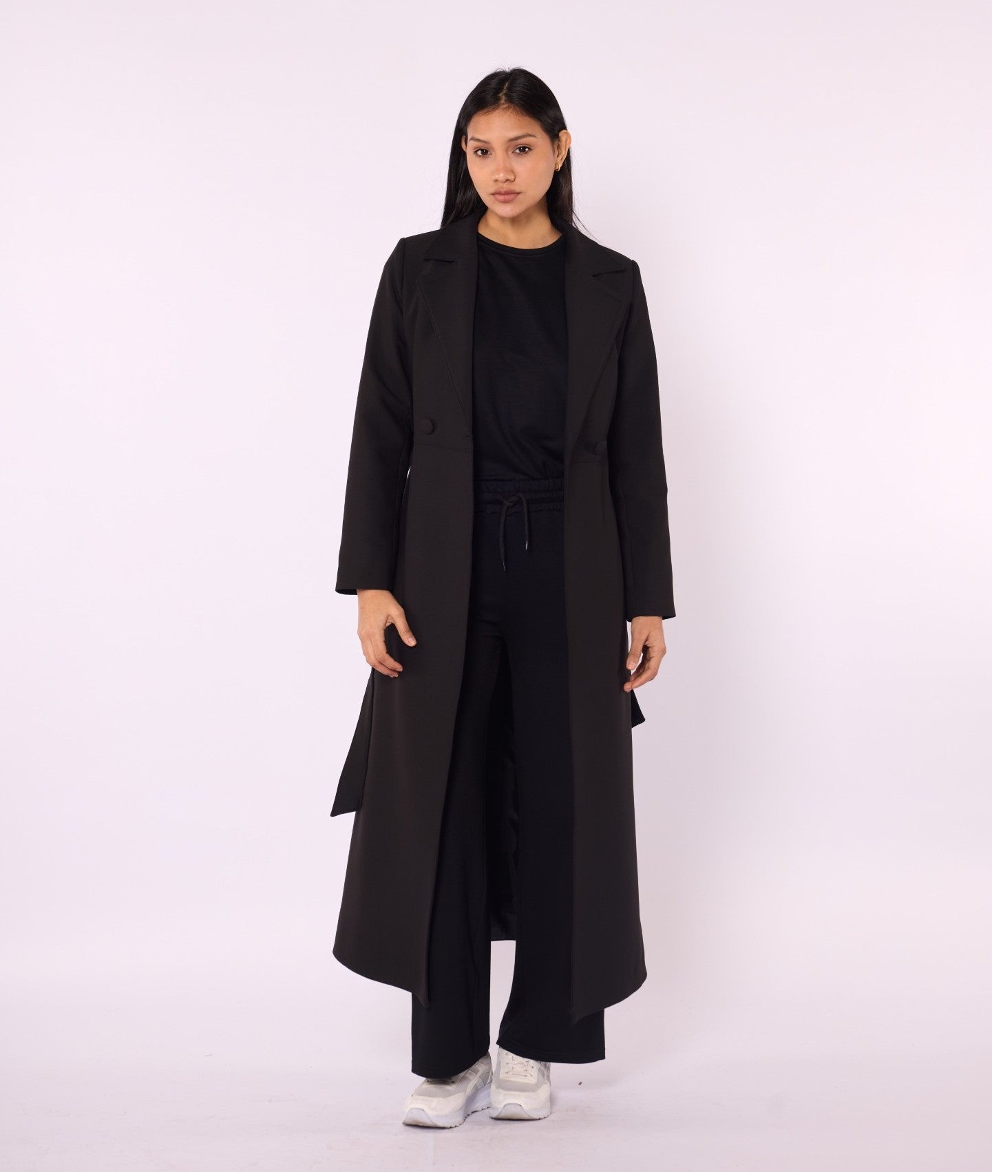 Relaxed Fit Casual Long Womens Coat