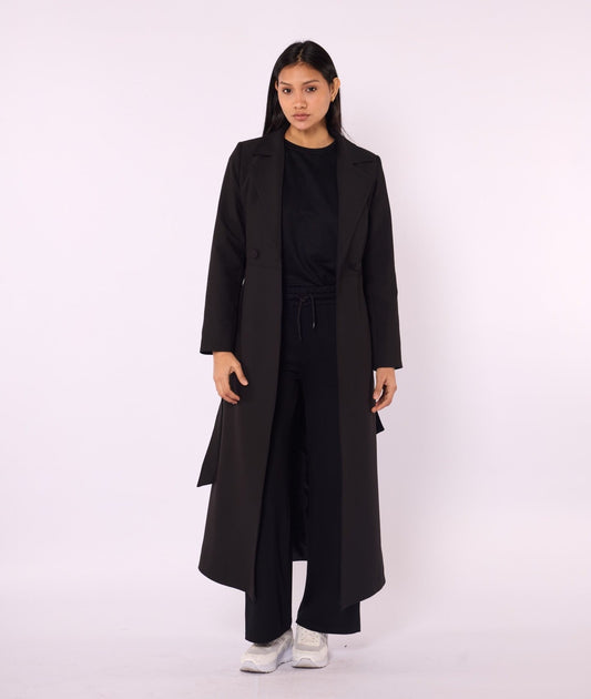 Relaxed Fit Casual Long Womens Coat