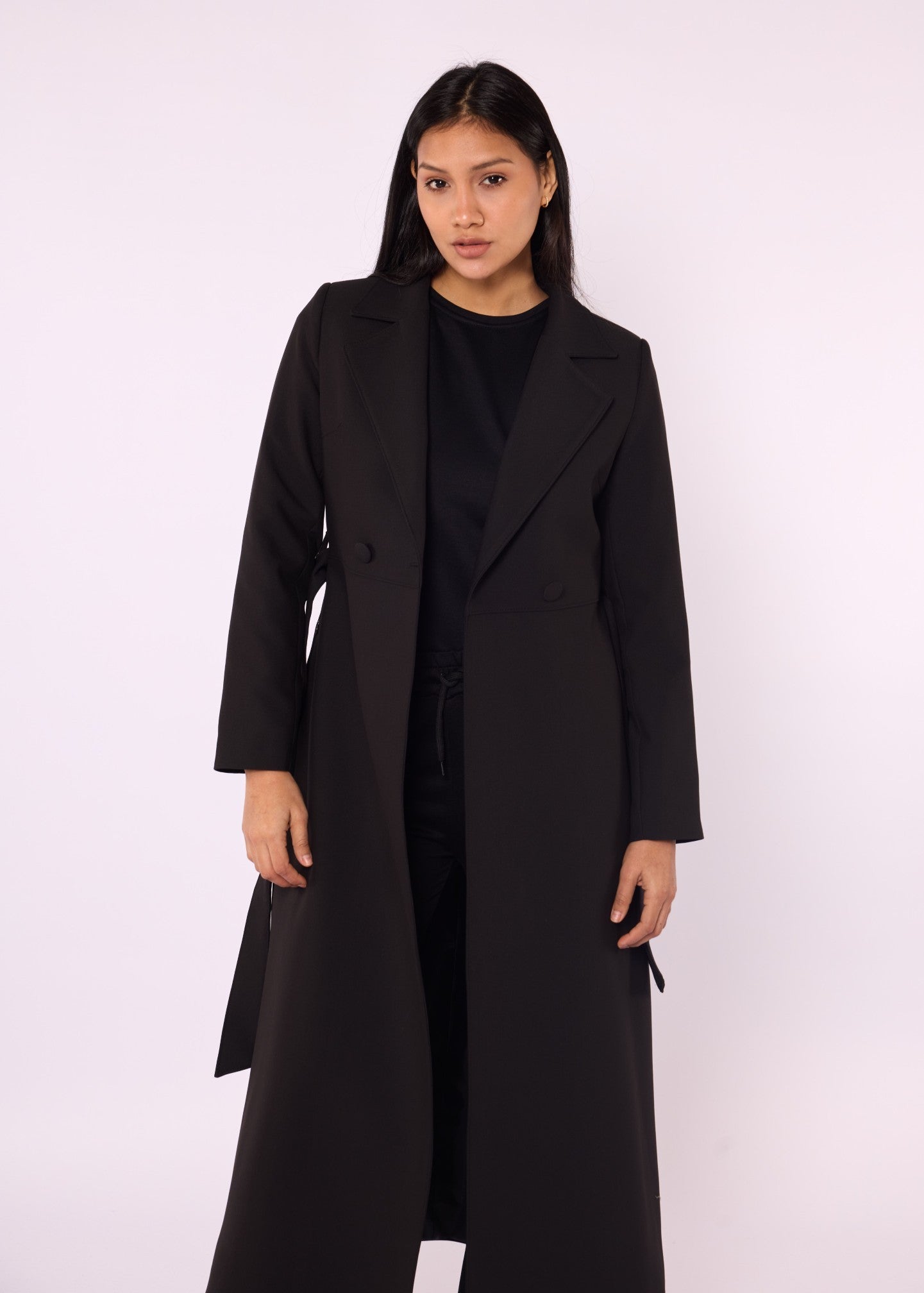 Relaxed Fit Casual Long Womens Coat