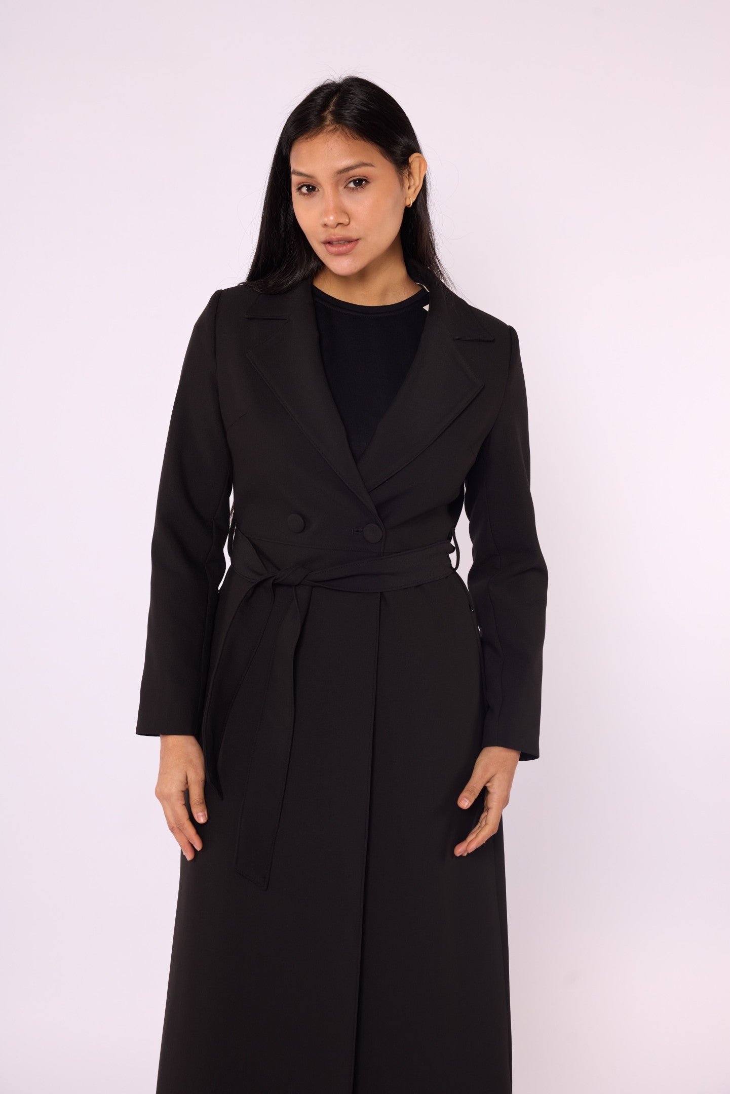 Relaxed Fit Casual Long Womens Coat