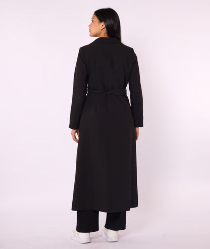 Relaxed Fit Casual Long Womens Coat