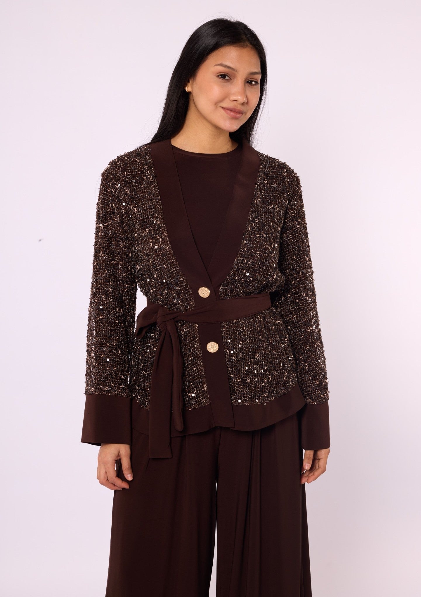 Set with Sequin Detailed Jacket