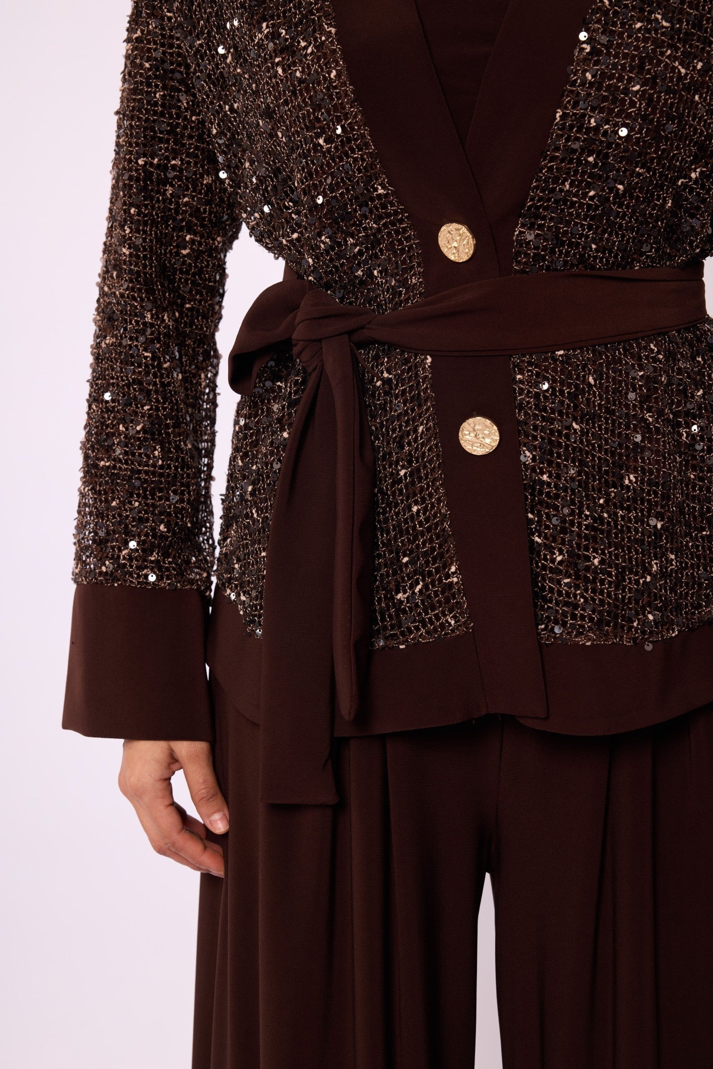 Set with Sequin Detailed Jacket