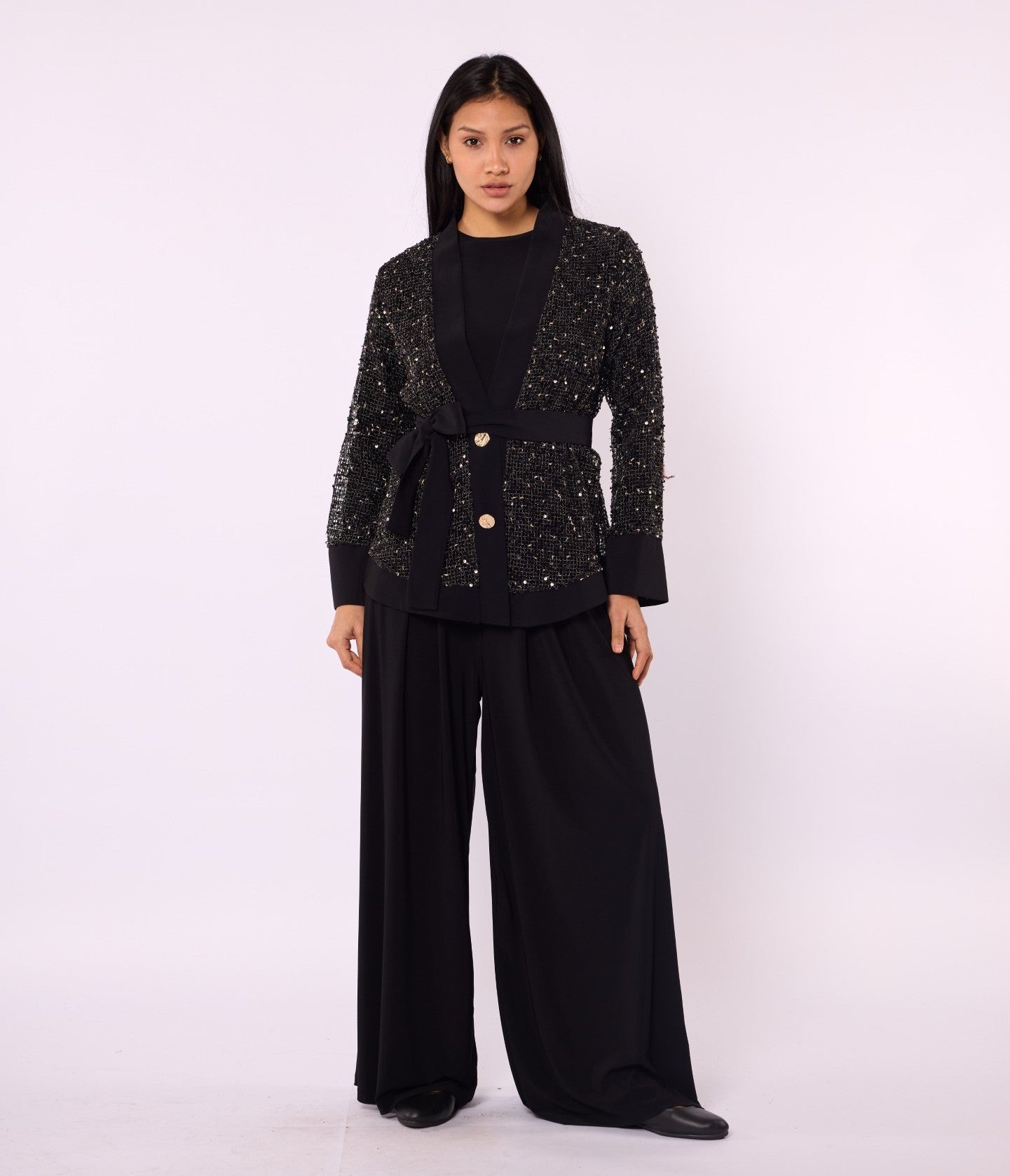 Set with Sequin Detailed Jacket