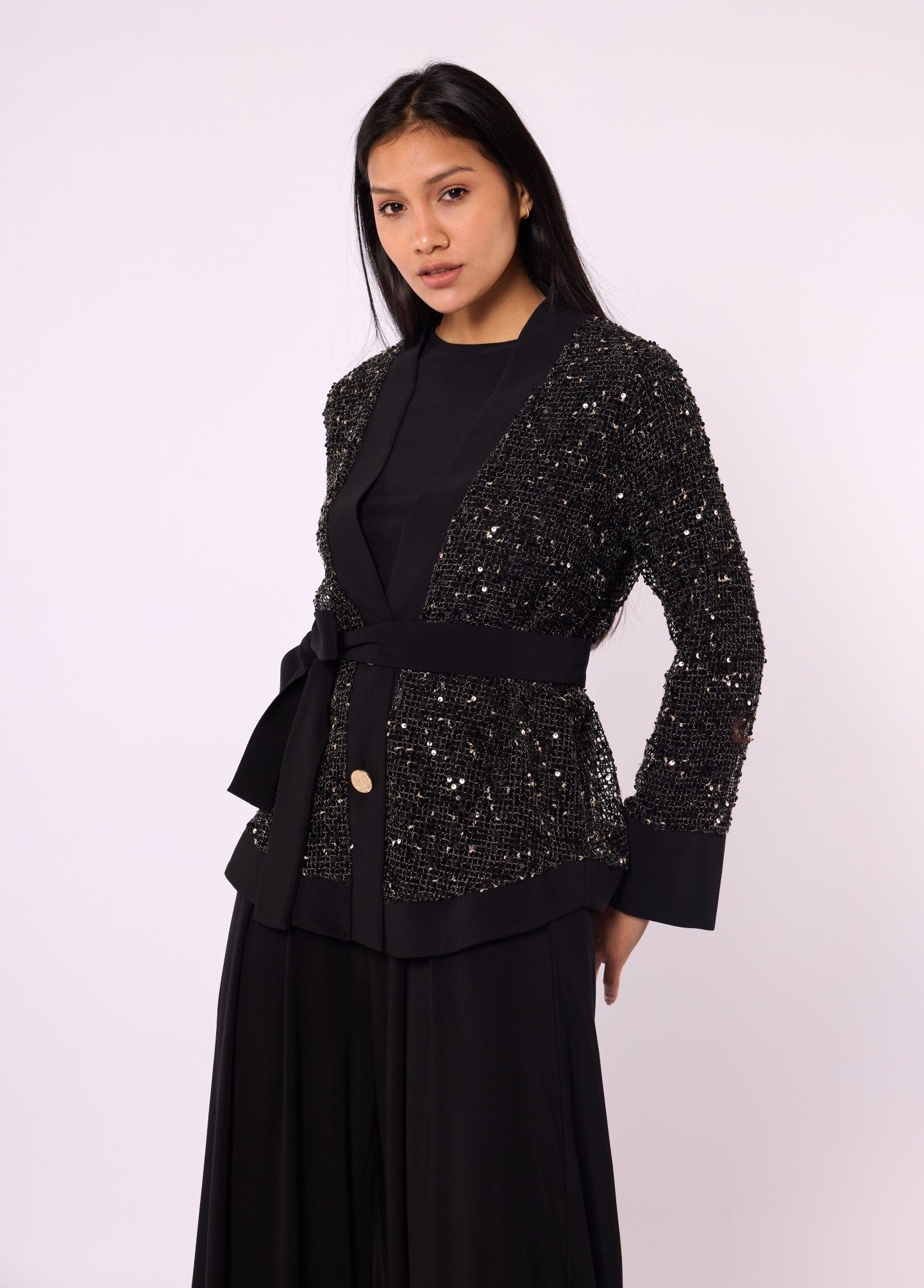 Set with Sequin Detailed Jacket