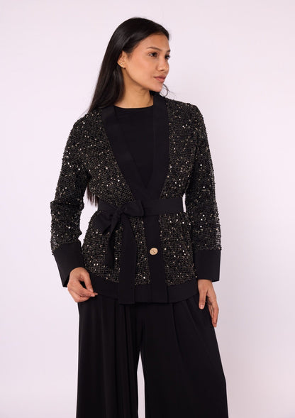 Set with Sequin Detailed Jacket