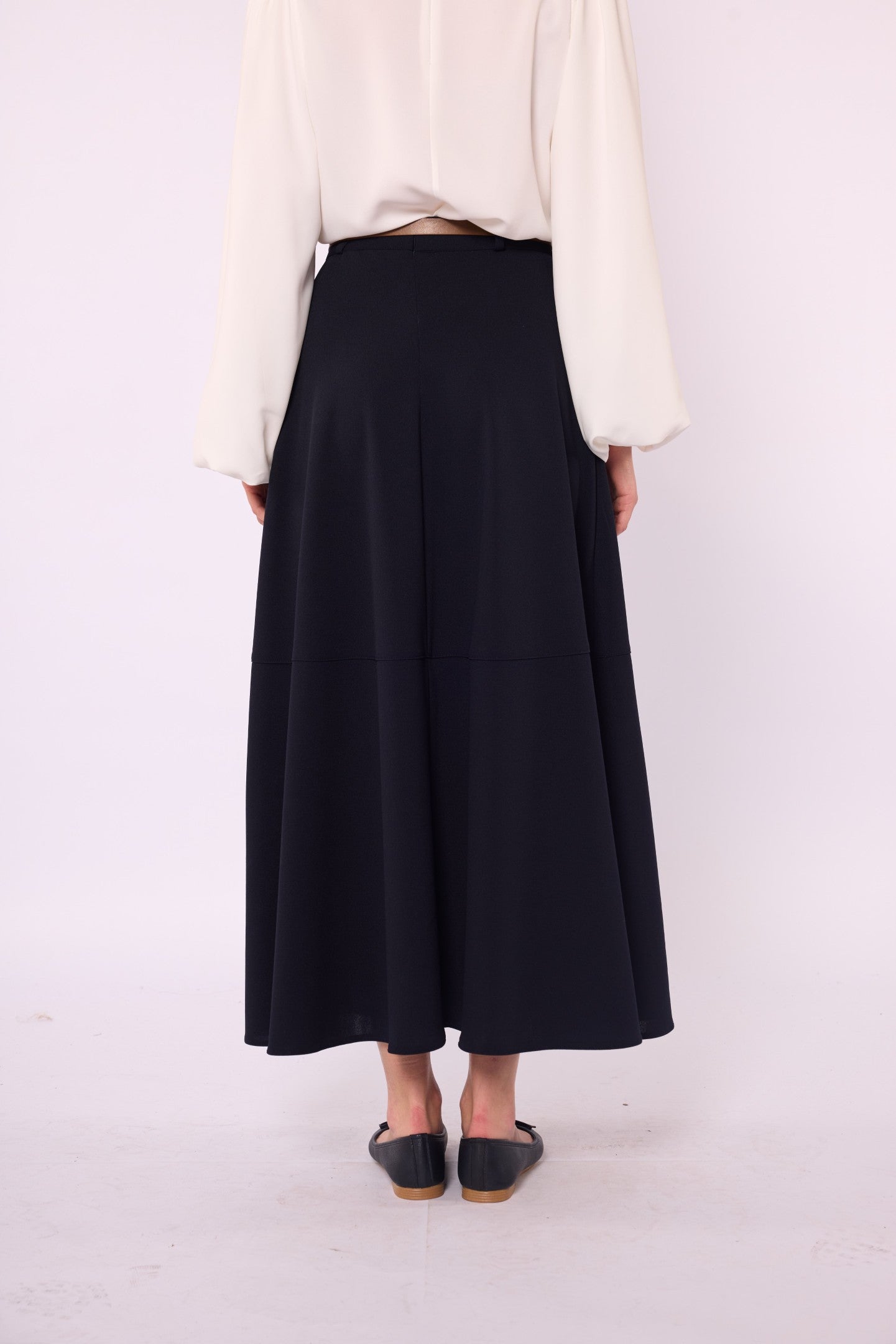 A-Line Skirt with Stitch Detail and Pockets