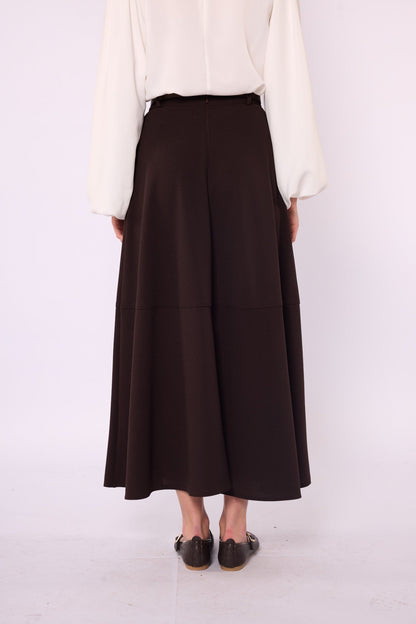 A-Line Skirt with Stitch Detail and Pockets