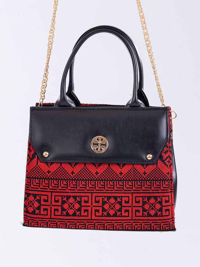 Large embroidered bag