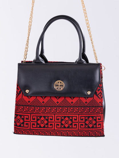 Large embroidered bag