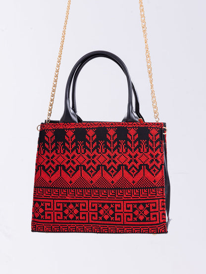 Large embroidered bag