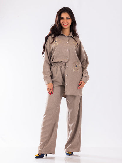 Embroidered set