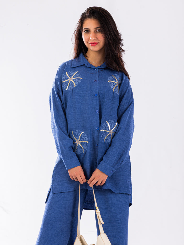 Embroidered set