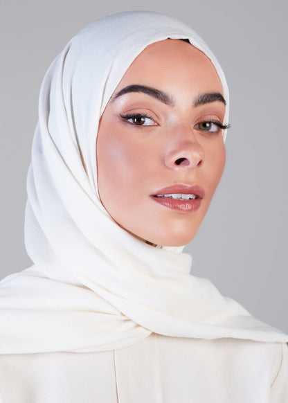 Off White Organic Cotton Hijab