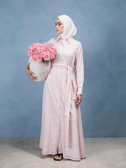 Pink Rock Shirted Maxi