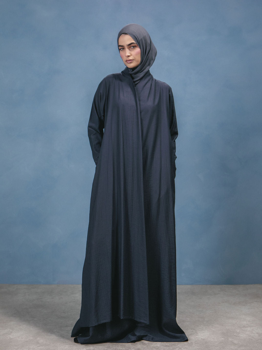 Cobalt Blue Wrap Abaya