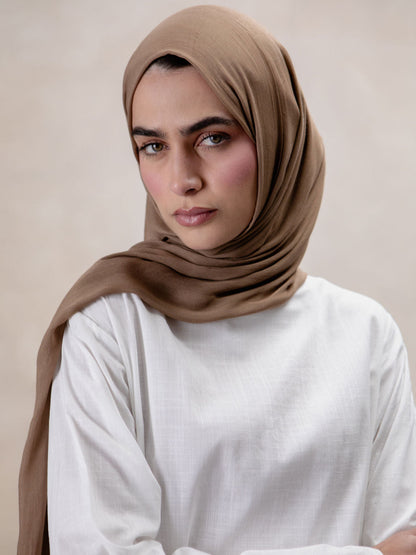 Premium Modal Hijab Cashew