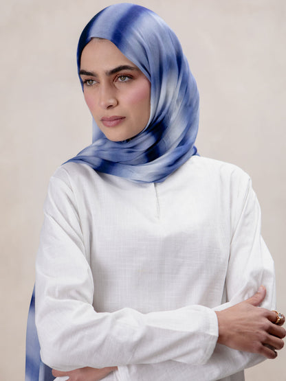 Blue Dye Premium Modal Hijab