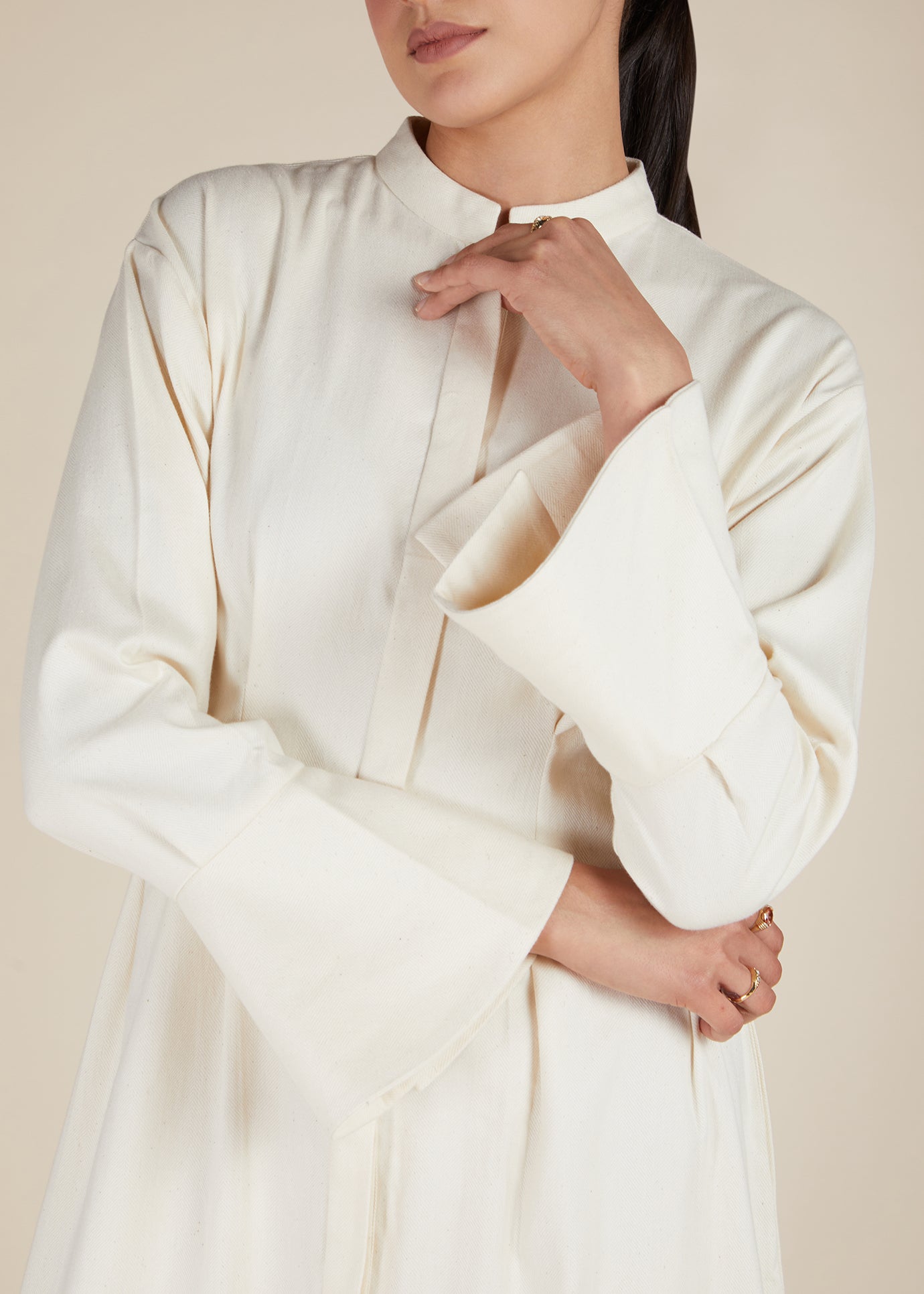 Bell Sleeve Maxi Off White