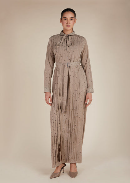 Polka & Pleats Maxi