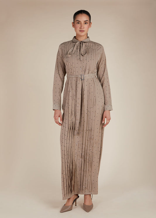 Polka & Pleats Maxi