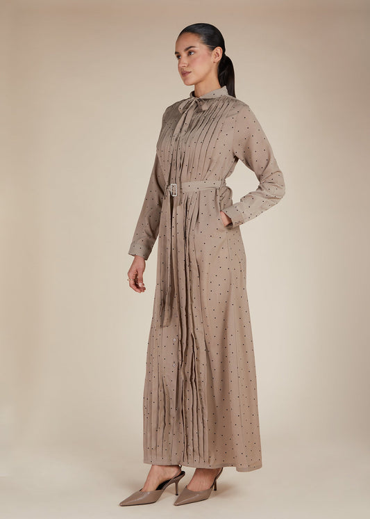 Polka & Pleats Maxi