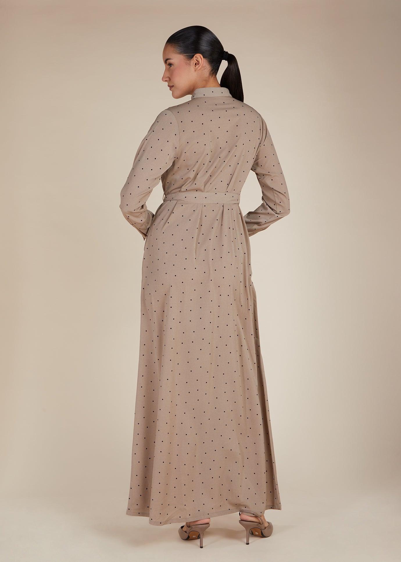 Polka & Pleats Maxi