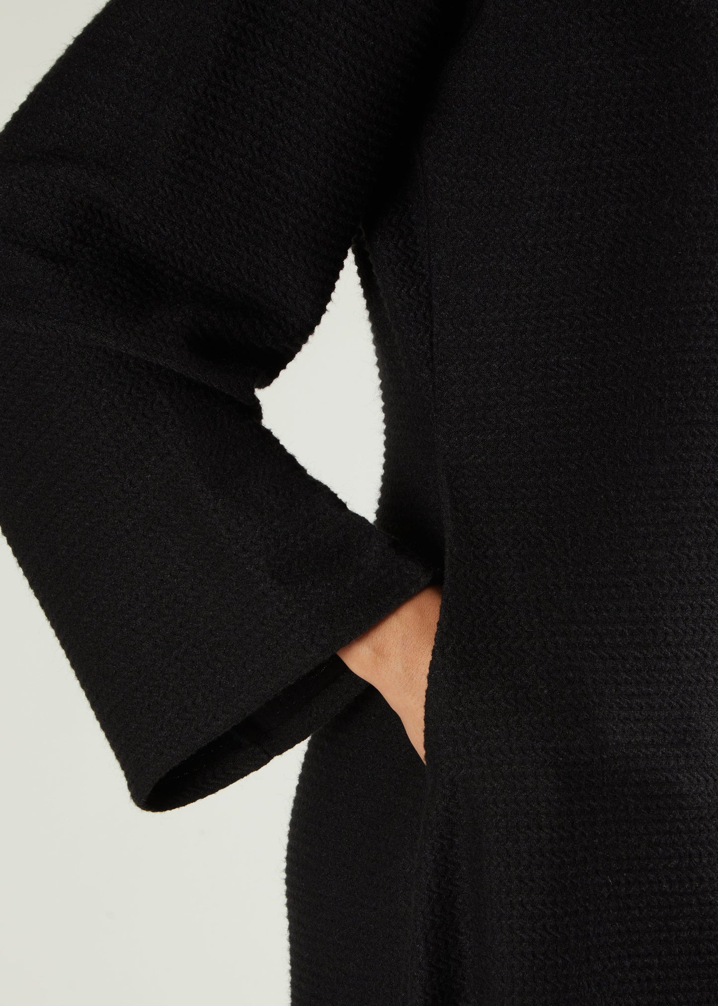 Knitted Abaya Black