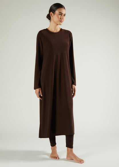 Second Skin Full Slip Chocolate