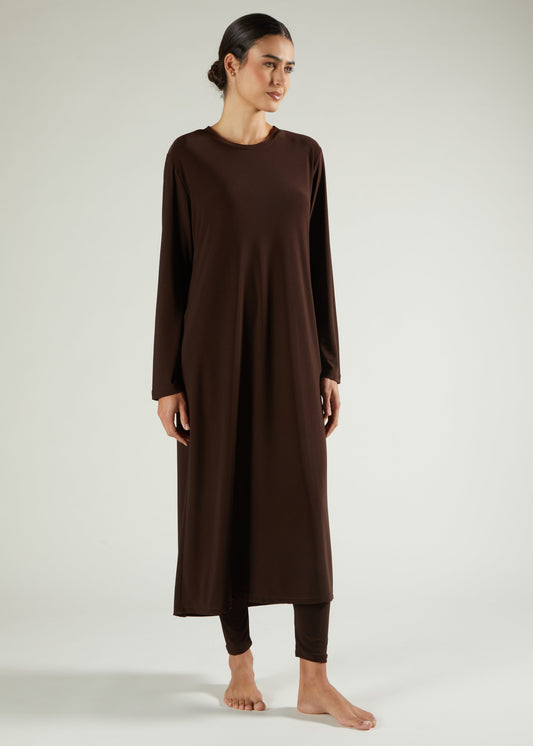 Second Skin Full Slip Chocolate