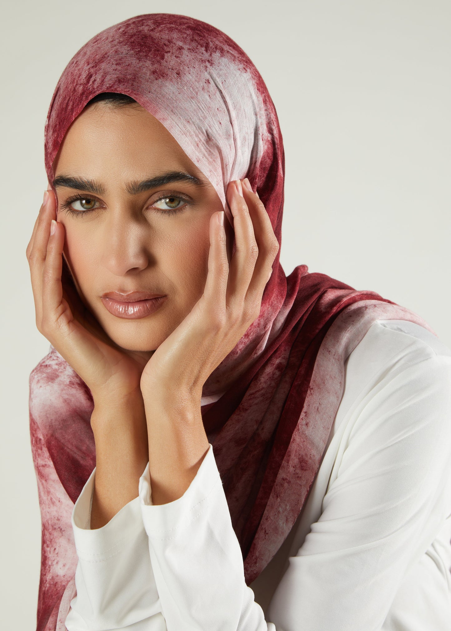 Tie Dye Rose Premium Modal Hijab