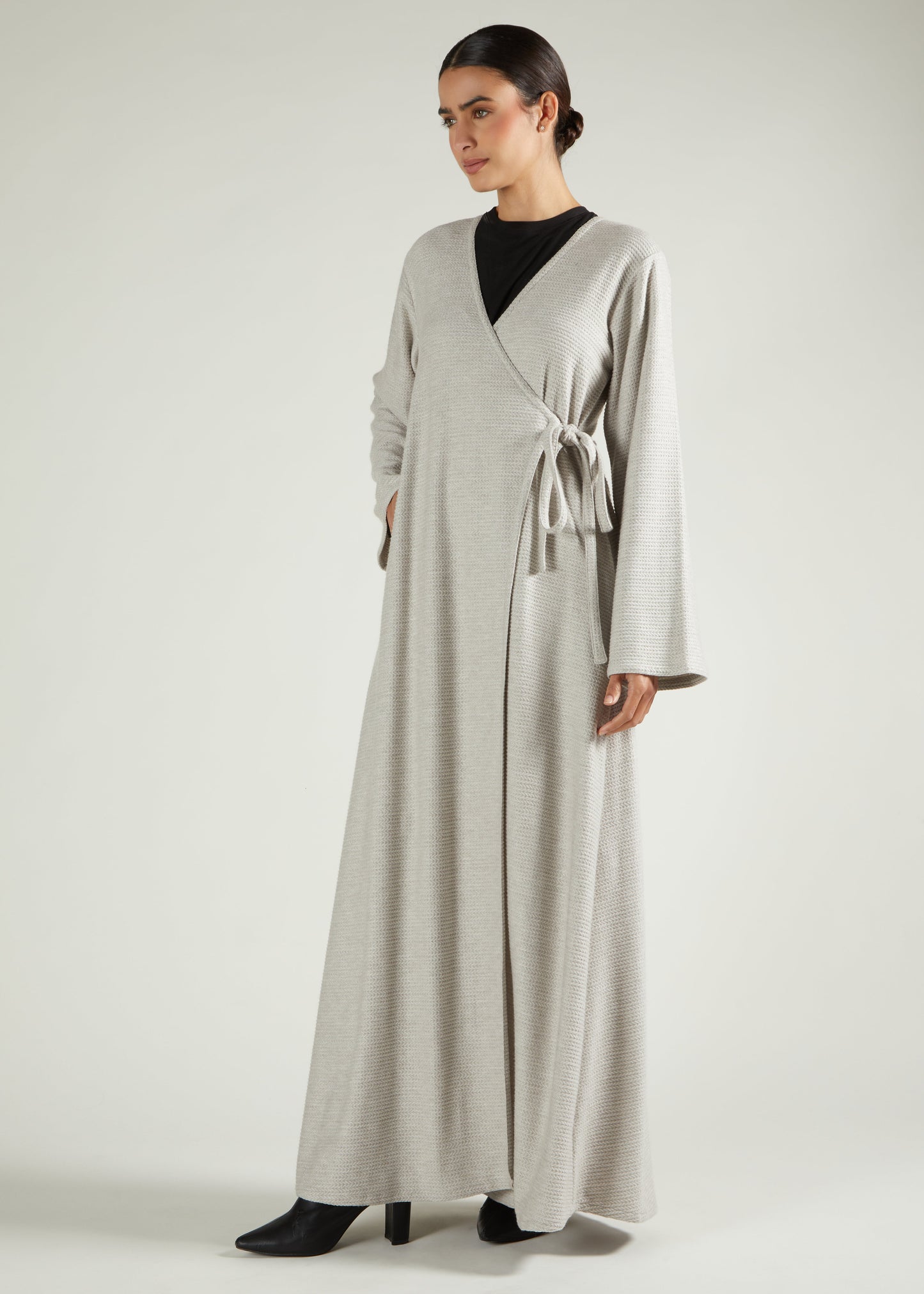 Knitted Wrap Maxi