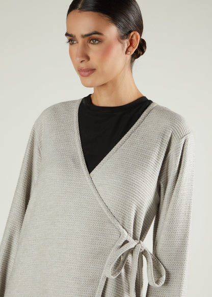 Knitted Wrap Maxi