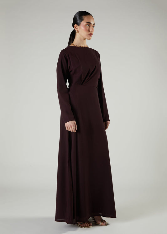 Side Twist Maxi Maroon