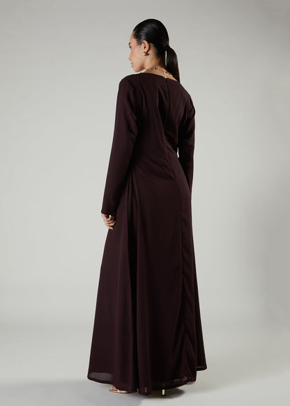 Side Twist Maxi Maroon