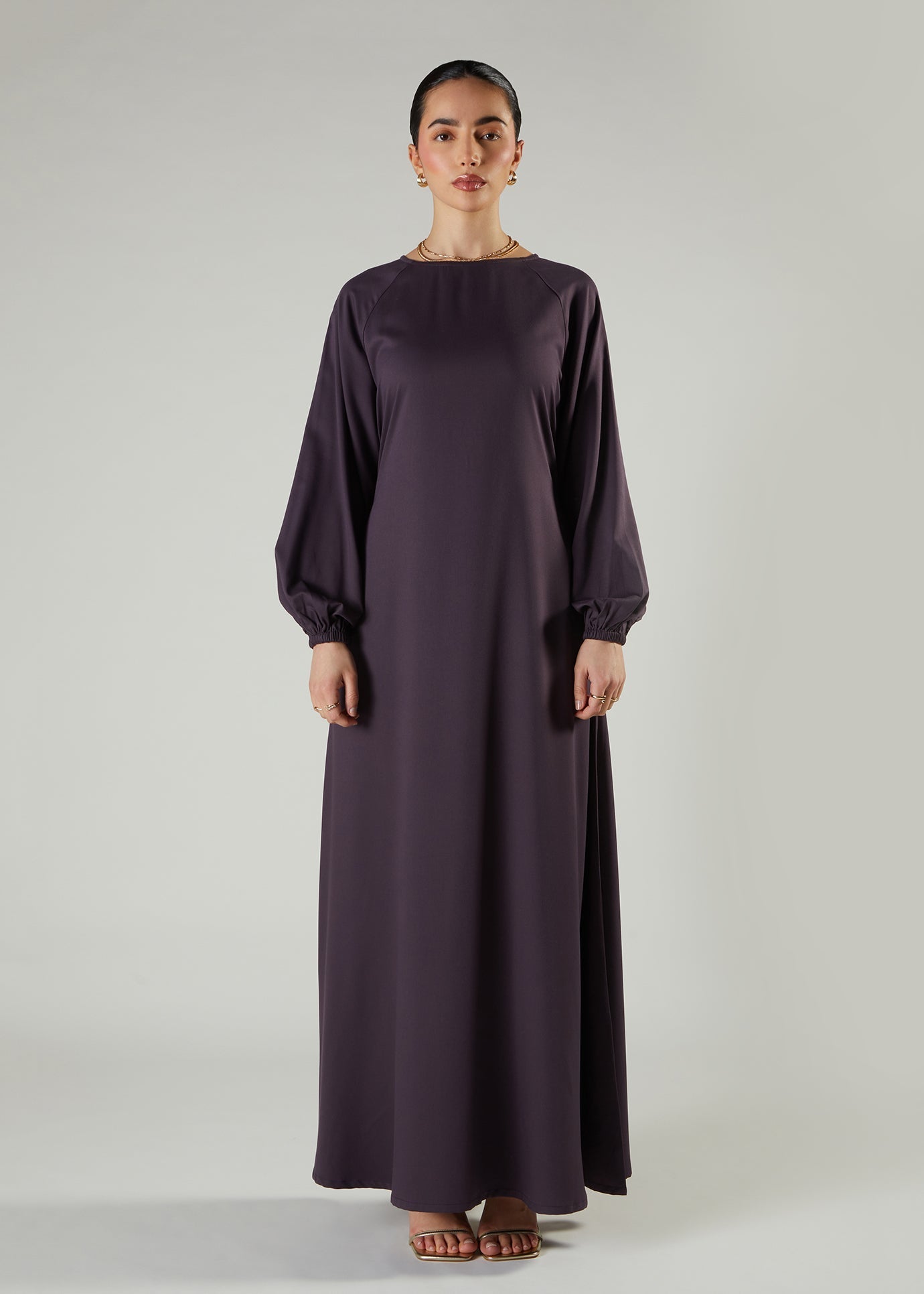 Raglan Abaya Plum