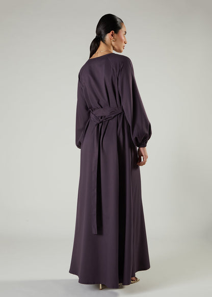 Raglan Abaya Plum