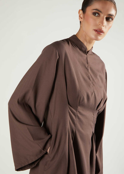 Peplum Top Taupe - Final Sale