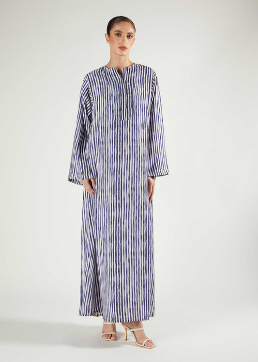 Blue Stripe Kaftan