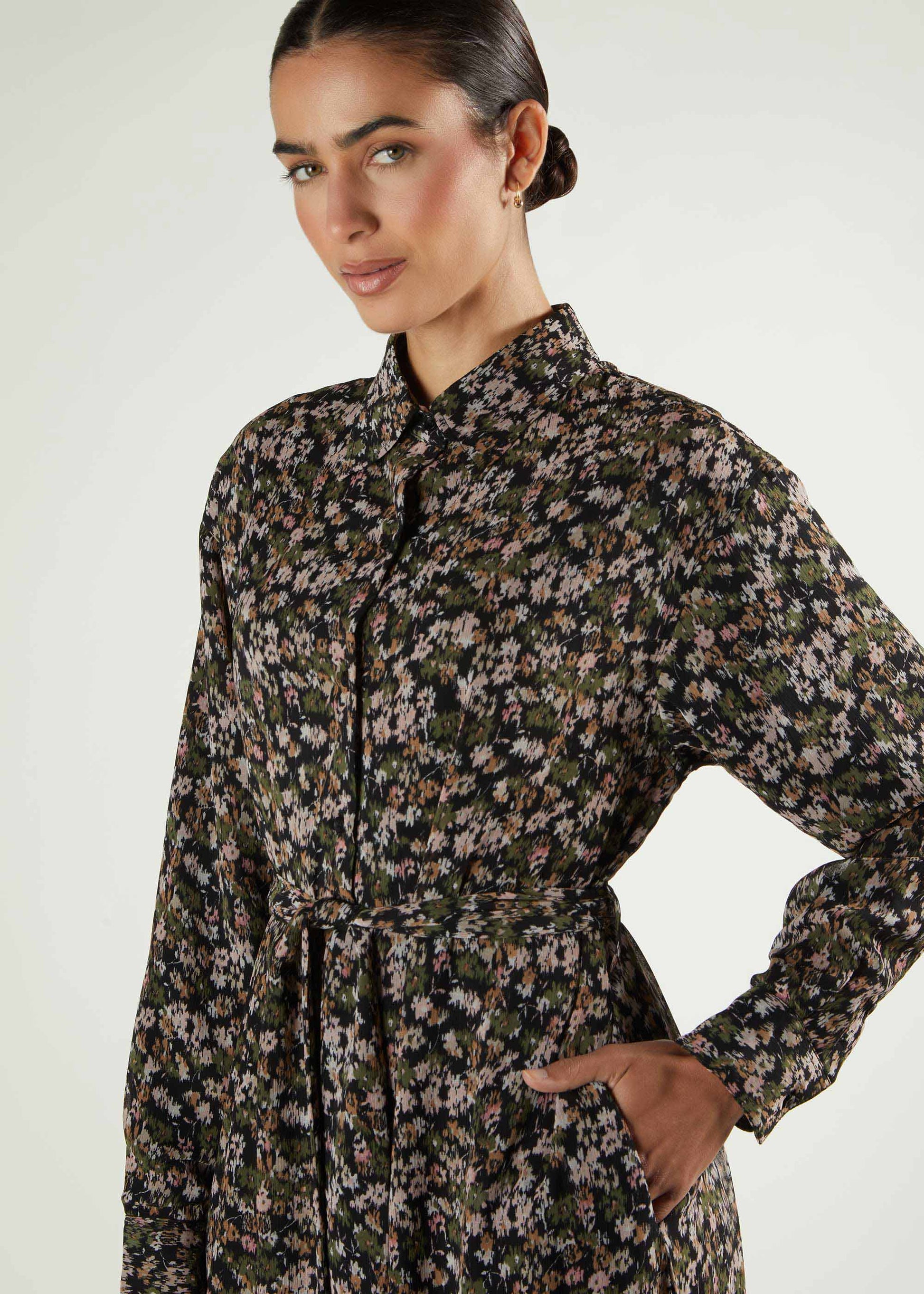 Camo Shirted Maxi