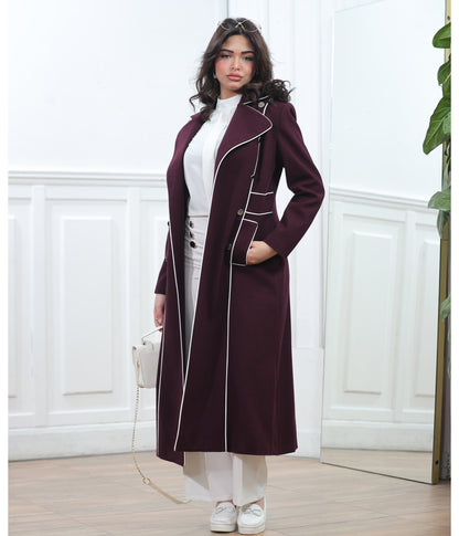 Women's winter jacket with trim