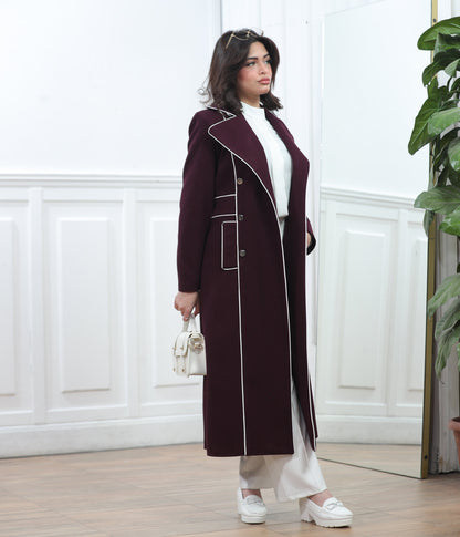 Women's winter jacket with trim