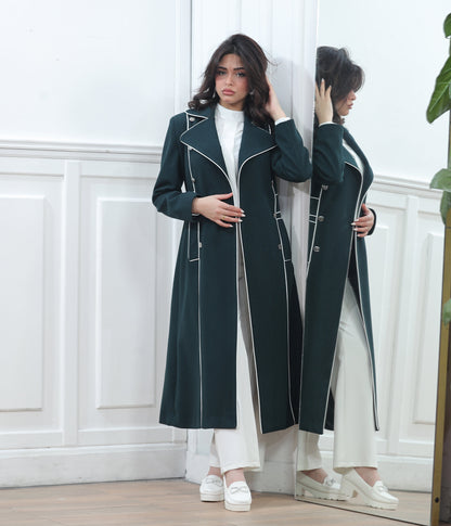 Women's winter jacket with trim