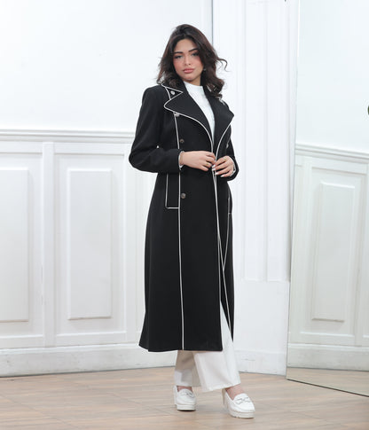 Women's winter jacket with trim