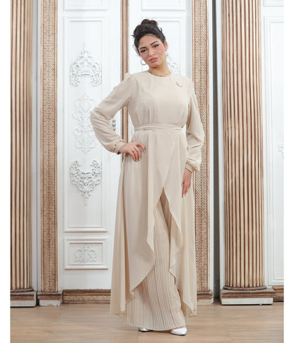 Women's pleated jumpsuit