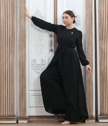Women's pleated jumpsuit