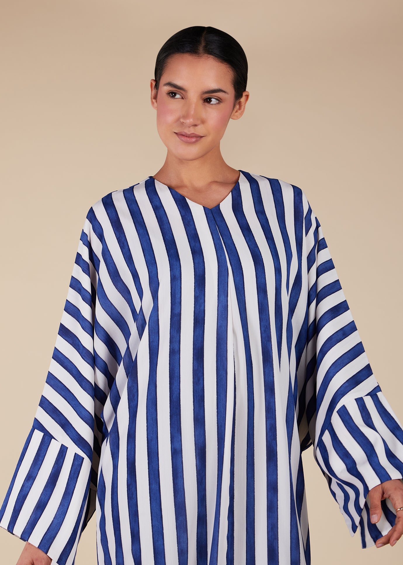 Blue Stripe Kaftan- Final Sale
