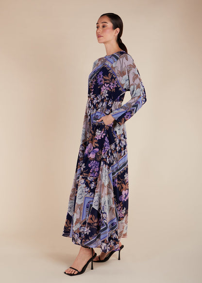 Botanical Blue Maxi - Final Sale